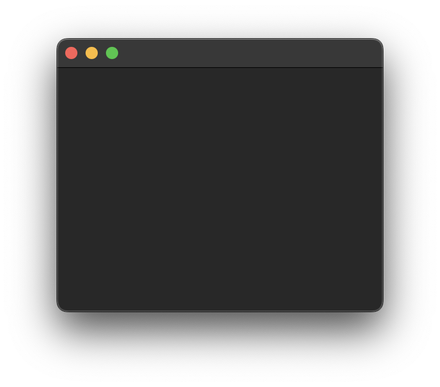 A blank operating system window